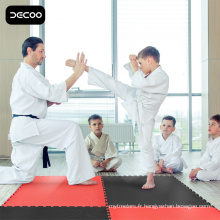 Plancher d&#39;arts martiaux - Tapis rouge de Taekwondo de couleur noire d&#39;EVA